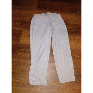 Womens Lululemon Dance Studio Pants Cropped Size 10 Gray Grey